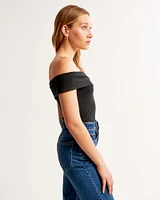 Asymmetrical Cotton-Modal Top