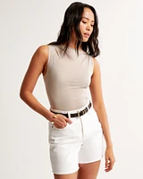 Sheer Jersey Draped Top