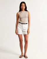 Sheer Jersey Draped Top