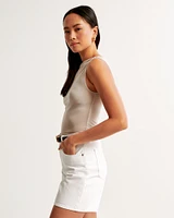 Sheer Jersey Draped Top
