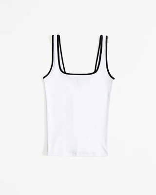 Essential Tuckable Squareneck Rib Tank