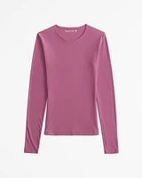 Soft Matte Seamless Tuckable Long-Sleeve Top