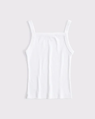 Straight Neck Rib Tank