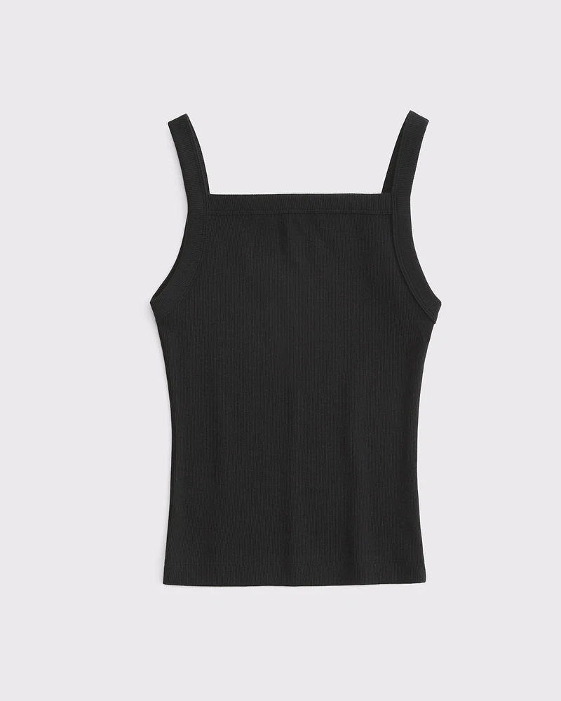 Straight Neck Rib Tank