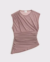 Draped Mesh Top