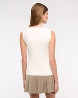 Slash Button-Through Top