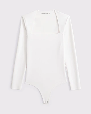 The A&F Ava Long-Sleeve Sculpt Matte Bodysuit