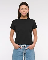 Essential Polished Body-Skimming Tuckable Tee