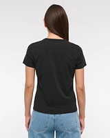 Essential Polished Body-Skimming Tuckable Tee