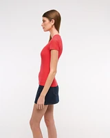 Soft Matte Seamless Tuckable Crew Tee