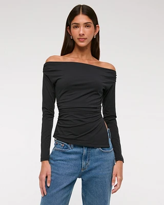 Off-The-Shoulder Draped Top