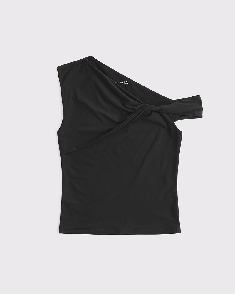 Soft Matte Seamless Asymmetrical Twist Top