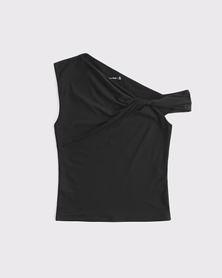 Soft Matte Seamless Asymmetrical Twist Top
