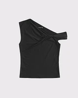 Soft Matte Seamless Asymmetrical Twist Top
