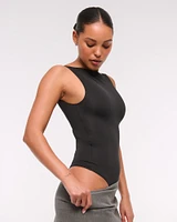 Sculpt Matte Seamless Slash Scoop-Back Bodysuit