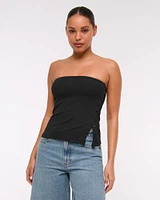 Side-Button Tube Top