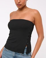 Side-Button Tube Top