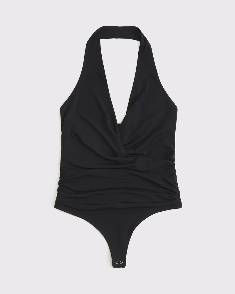 Draped Plunge Bodysuit
