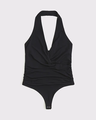 Draped Plunge Bodysuit