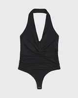 Draped Plunge Bodysuit