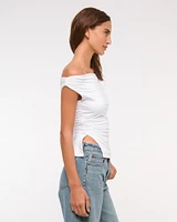 Draped Off-The-Shoulder Top
