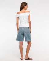 Draped Off-The-Shoulder Top