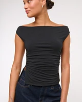 Draped Off-The-Shoulder Top