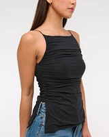 Ruched Apron Top