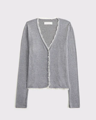 Long-Sleeve Lounge Button-Through Top