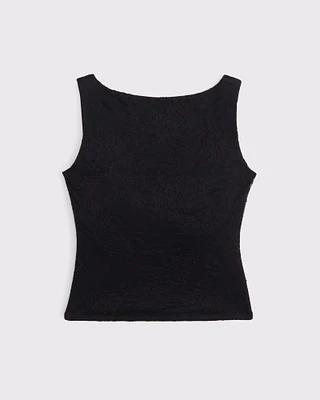 Bra-Free Scoop Back Slash Top