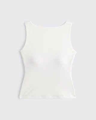 Bra-Free Scoop Back Slash Top