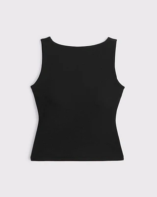 Bra-Free Scoop Back Slash Top