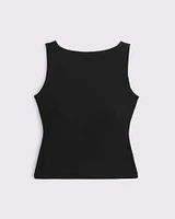 Bra-Free Scoop Back Slash Top
