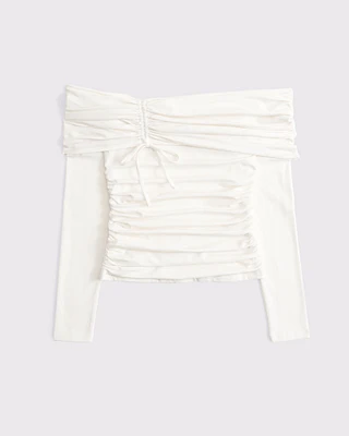 Foldover Cinched Tie Top