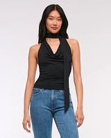 Halter Cowl Scarf Top
