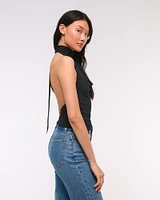 Halter Cowl Scarf Top