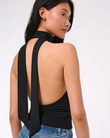 Halter Cowl Scarf Top