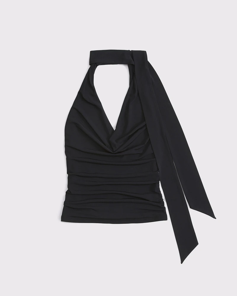 Halter Cowl Scarf Top