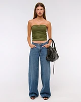 Bra-Free Mesh Hardware Tube Top
