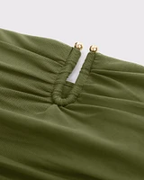 Bra-Free Mesh Hardware Tube Top