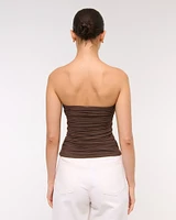 Bra-Free Mesh Hardware Tube Top
