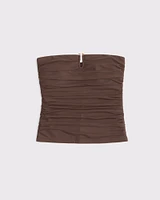 Bra-Free Mesh Hardware Tube Top