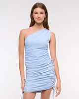 One-Shoulder Cinched Tie Top
