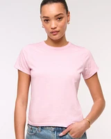 Essential Polished Body-Skimming Tee