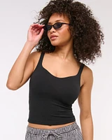 Bra-Free Seamless Sweetheart Tank