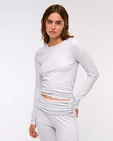 Long-Sleeve Cozy Lounge Knit Tee