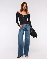 Off-The-Shoulder Hardware Top