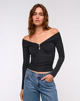 Off-The-Shoulder Hardware Top