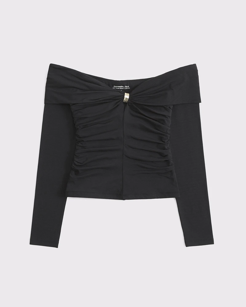 Off-The-Shoulder Hardware Top