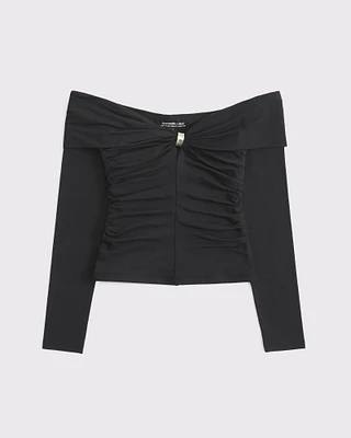 Off-The-Shoulder Hardware Top